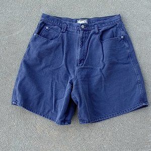 Cenza 5-Pocket Blue Cotton Women's Ladies Shorts 16 - Modest